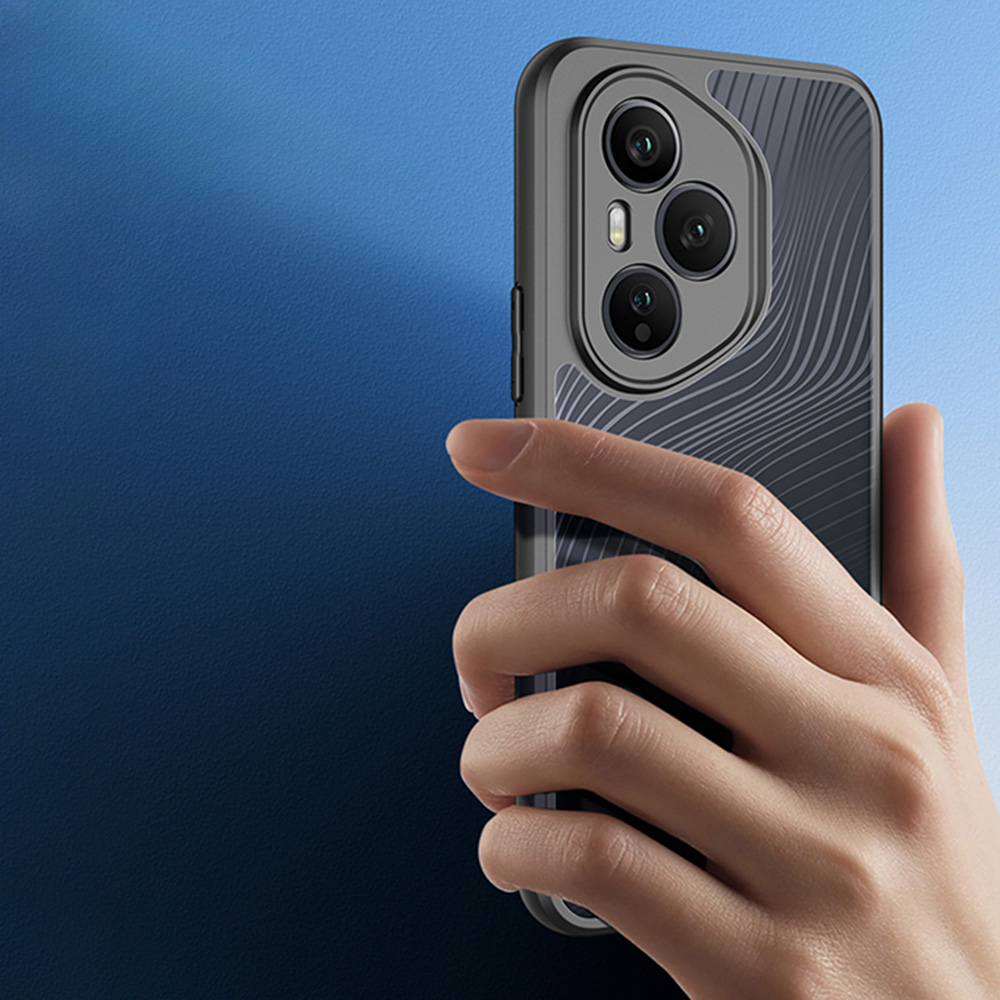 Etui Dux Ducis AIMO do Honor 400 Pro, czarno-przezroczyste